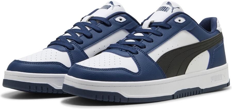Puma Rebound Slam imitatieleren sneakers kobaltblauw zwart - Foto 4