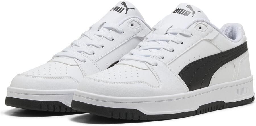 Puma Rebound Slam imitatieleren sneakers wit zwart - Foto 4
