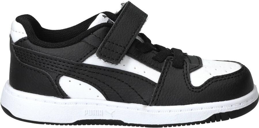Puma Rebound Slam imitatieleren sneakers wit zwart - Foto 4