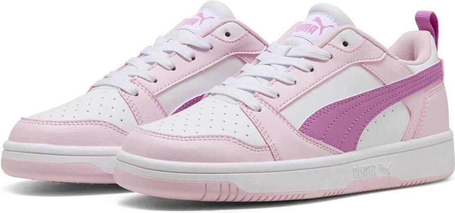 PUMA Rebound V6 Lo Jr Unisex Sneakers Pearl Pink-Mauve Pop- White - Foto 4