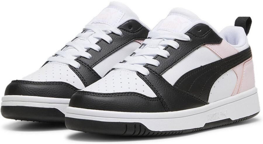 PUMA Rebound V6 Lo Schoenen Wit Zwart Jongen