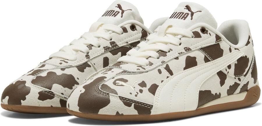 Puma Replicatch Wild leren sneakers ecru bruin - Foto 4