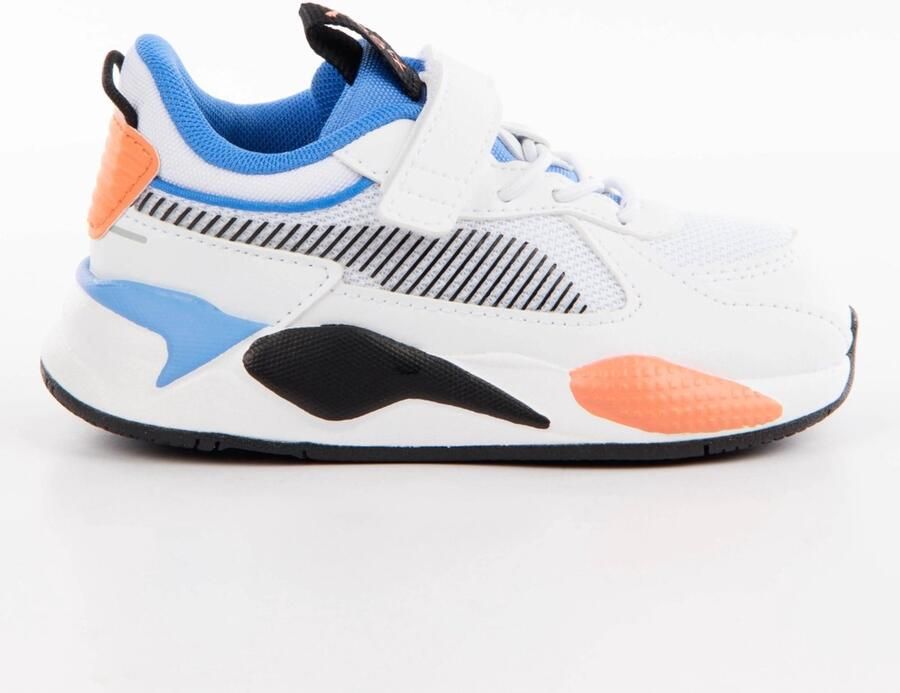 Puma RS-X sneakers wit lichtblauw oranje Jongens Meisjes Mesh Meerkleurig 22 - Foto 2