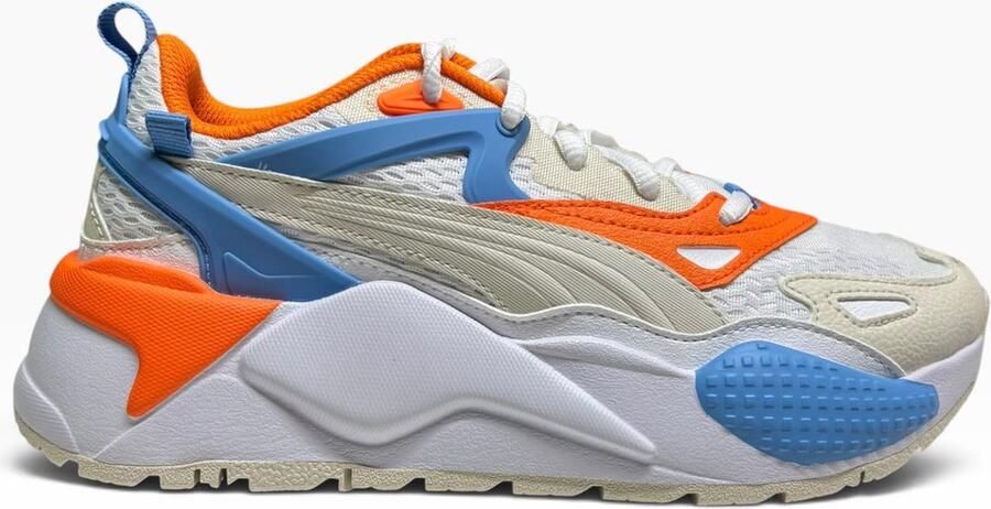 PUMA RS X Efekt PRM Kids JR kinderen- Sneakers Wit Oranje Blauw