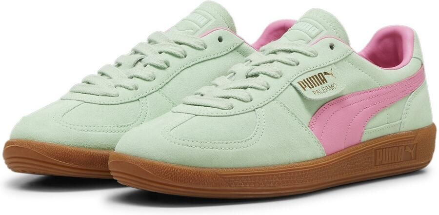 Puma Palermo Fresh Mint Fast Pink Groen Suede Lage sneakers Unisex - Foto 3
