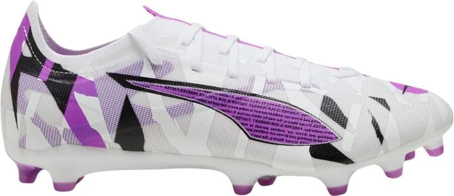 PUMA Ultra 5 Match Forever Gras Kunstgras Voetbalschoenen (MG) Wit Paars Zwart - Foto 3