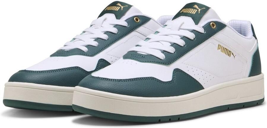 PUMA Schuhe Low Court Classi White-Dark Myrtle- Gold - Foto 2