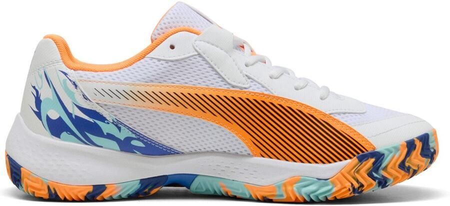 PUMA Schuhe Low Nova Court 108287 White- Black-Vivid Blue-Heat Fire - Foto 2