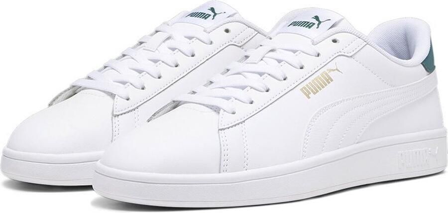PUMA Schuhe Low Smash 3.0 L 390987 White-Malachite- Gold
