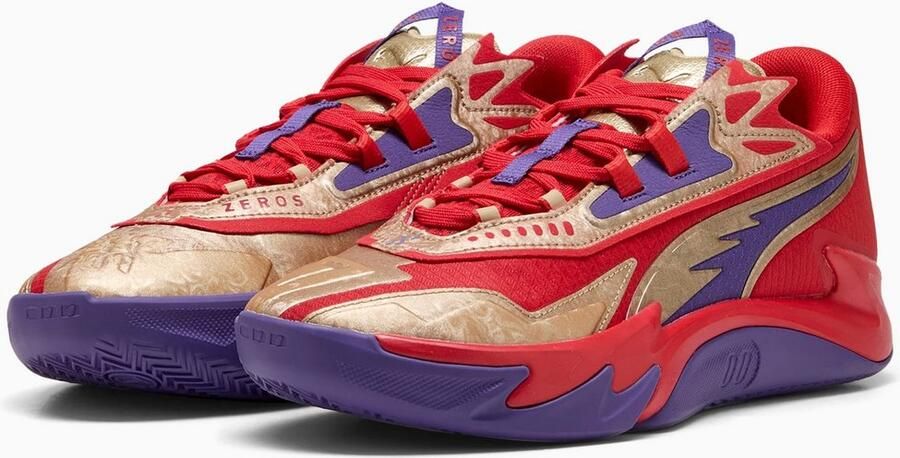 Puma Scoot Zeros Sneakers Heren Rood Mesh Synthetisch