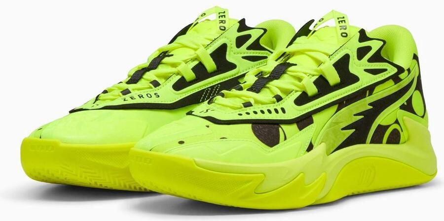Puma Scoot Zeros Sneakers Heren Geel Mesh Synthetisch
