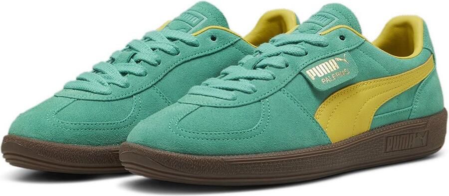 Puma Palermo Jade Frost-Fresh Pear-Gum Groen Suede Lage sneakers Unisex
