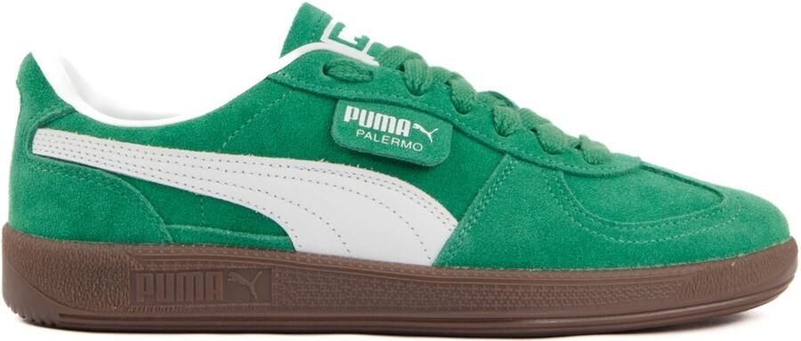 PUMA Palermo leren sportschoenen met lage bovenkant