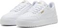 PUMA Shuffle Downtown Lo Jr Unisex Sneakers White- Gold - Wit