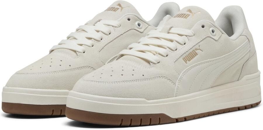 PUMA Shuffle Downtown SD Unisex Sneakers Warm White-Vapor Gray- Gold - Foto 3