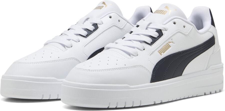 PUMA Shuffle Downtown Unisex Sneakers White-New Navy- Gold