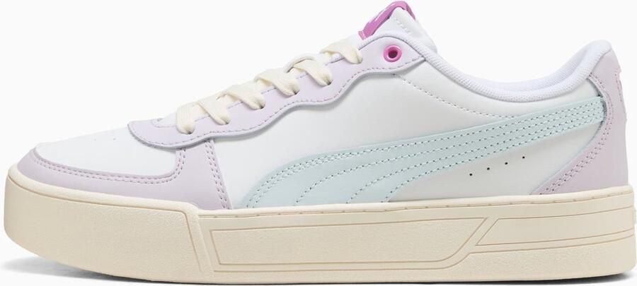 PUMA Skye White Dewdrop Lilac Frost Wit Paars Skye Lifestyle Dames Sneakers voor Vrouwen
