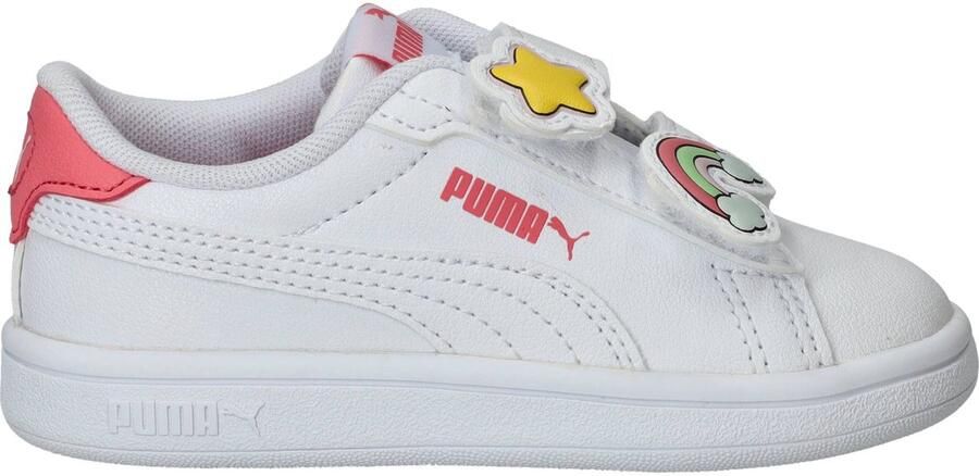 PUMA Kinder Schuhe Low Smash 3.0 Badges V Inf 397287 White-Passionfruit - Foto 2