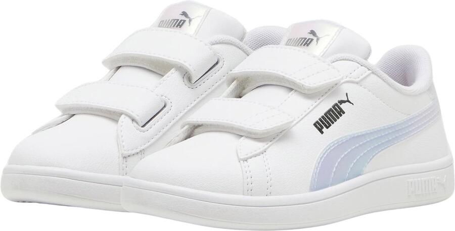 Puma Smash 3.0 Holo 2.0 V sneakers wit lila zilver - Foto 3