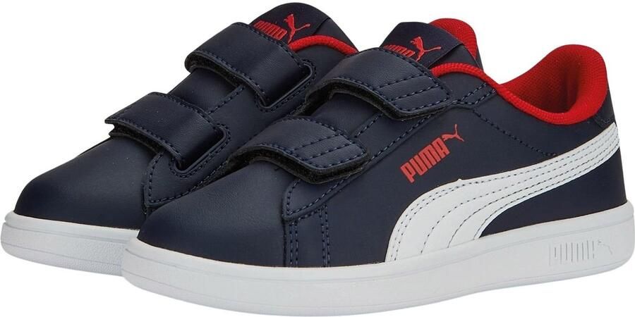 Puma Smash 3.0 sneakers donkerblauw wit rood - Foto 2