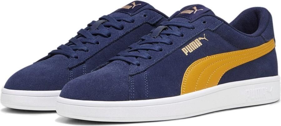 PUMA Schuhe Low Smash 3.0 390984 Navy-Amber- Gold- White