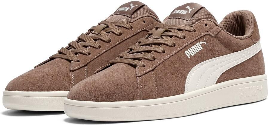 PUMA Smash 3.0 Unisex Sneakers Totally Taupe-Warm White