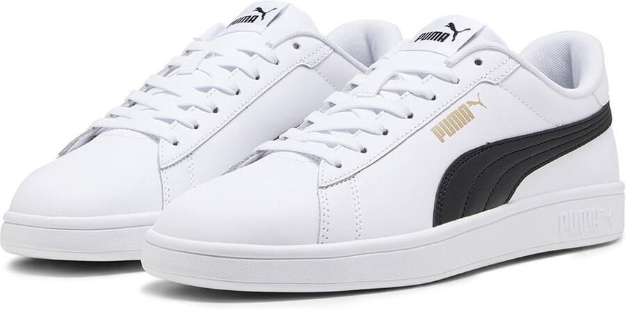 PUMA Schuhe Low Smash 3.0 L 390987 White- Black- Gold