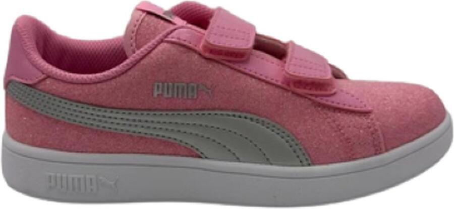 PUMA Smash V2 Glitz GlamV (PS) Sneakers Kinderen Roze Wit
