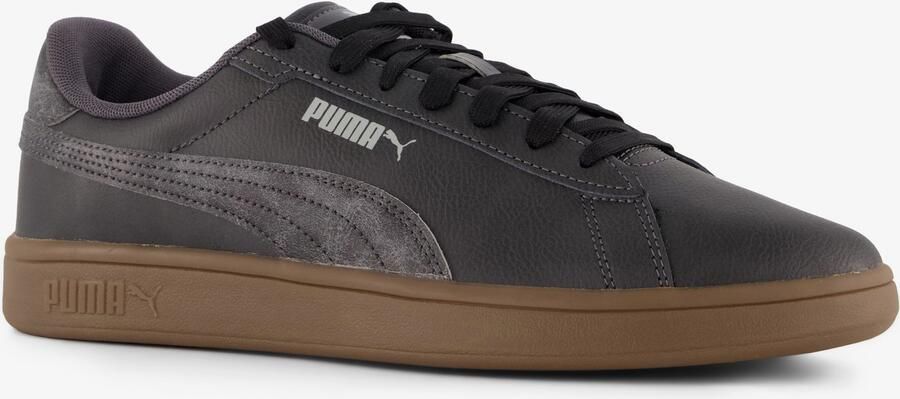 PUMA Heren Smash 3.0 Crafted Leather Sneakers Black -Moddy-Gray - Foto 2