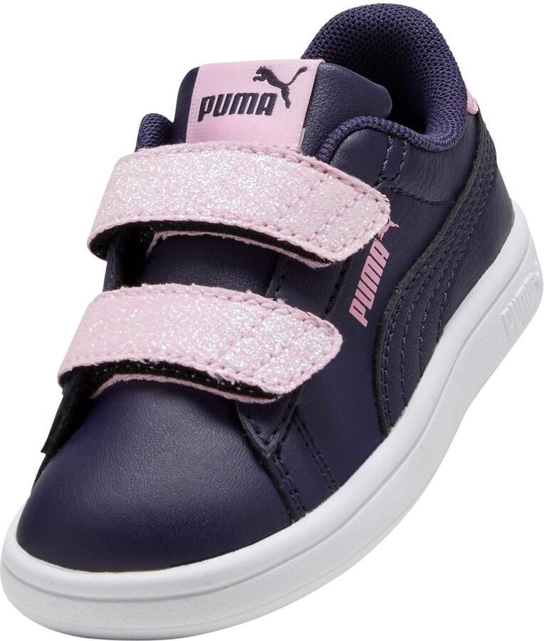 PUMA Smash3 0L Glttrvlcr V Inf Lage Sneakers met vetersluiting voor kinderen