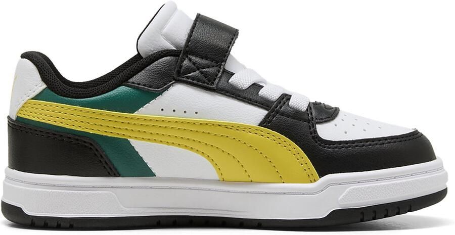 Puma Caven III Block imitatieleren sneakers zwart geel Imitatieleer