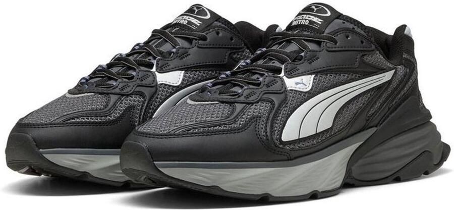 Puma Fade Nitro Ls Sneakers Heren Zwart Mesh Synthetisch