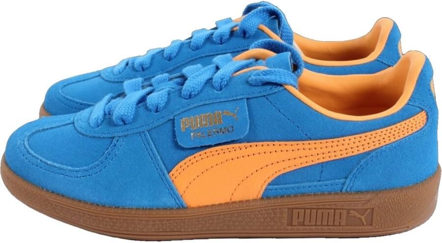 Puma Palermo Sneakers Schoenen ultra blue yellow burst gold maat: 42.5 beschikbare maaten:41 42.5 43 44.5 45 46