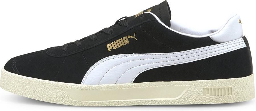 PUMA Club Unisex Sneakers Black White Gold Ivory Glow - Foto 4