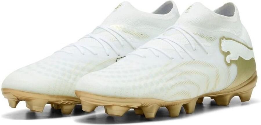 PUMA Future 9 Pro Gras Kunstgras Voetbalschoenen (MG) Wit Goud - Foto 2