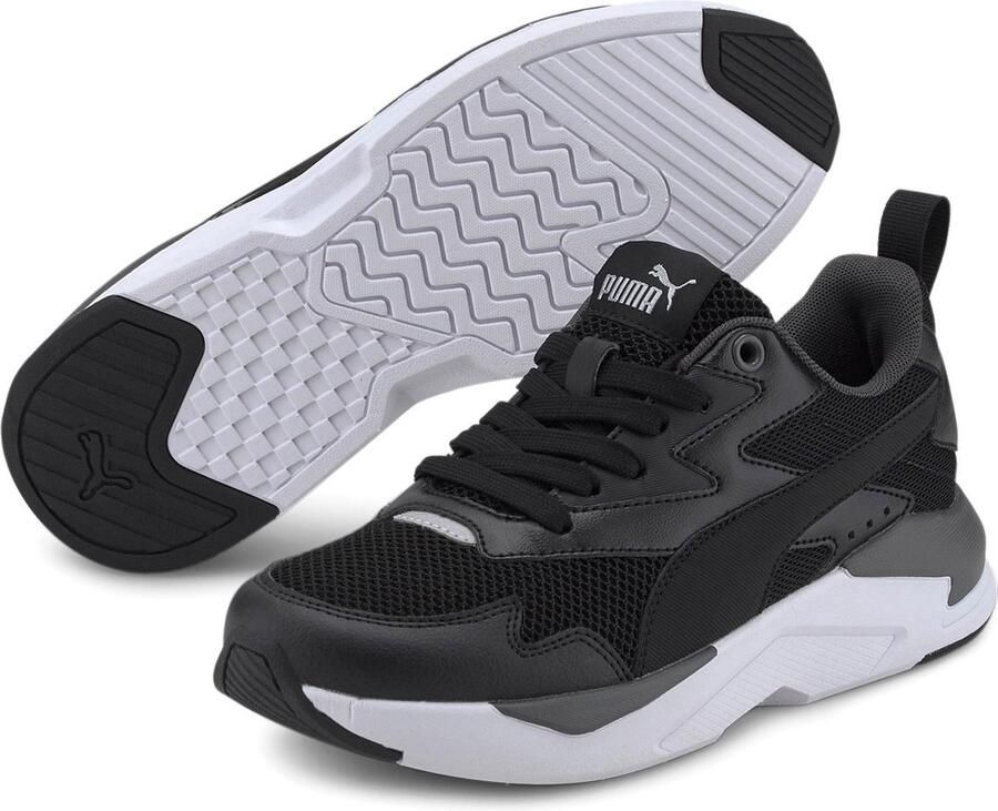 PUMA X-Ray Lite Jr Unisex Sneakers Black- Black-Dark Shadow- Silver