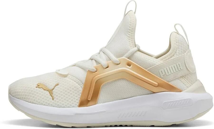 PUMA Softride Enzo 5 Metalli ?s Hardloopschoenen Beige 1 2 Vrouw