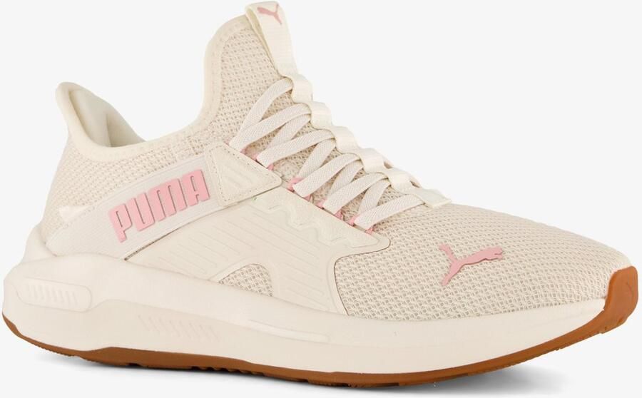 PUMA Softride Enzo 5 Slip Tech dames sneakers wit roze Uitneembare zool