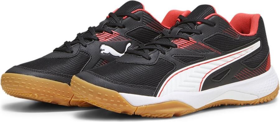 PUMA Solarflash II Unisex Sportschoenen Zwart Wit Rood
