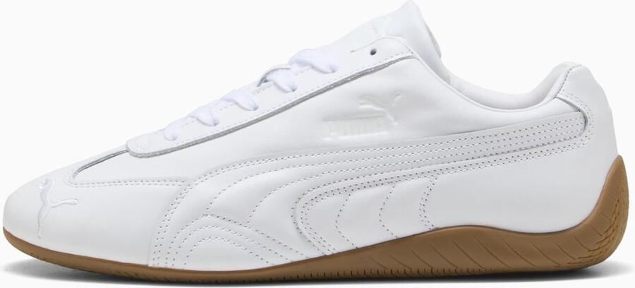 PUMA Speedcat Leather White Gum Wit Bruin Speedcat Lifestyle Unisex Sneakers