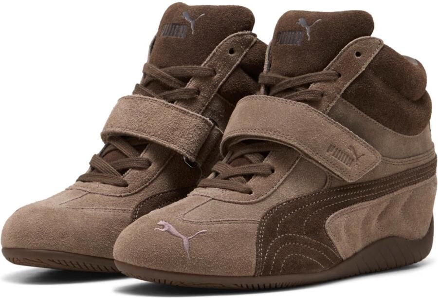 Puma Speedcat Wedge Wns taupe chocolate Suede Dames