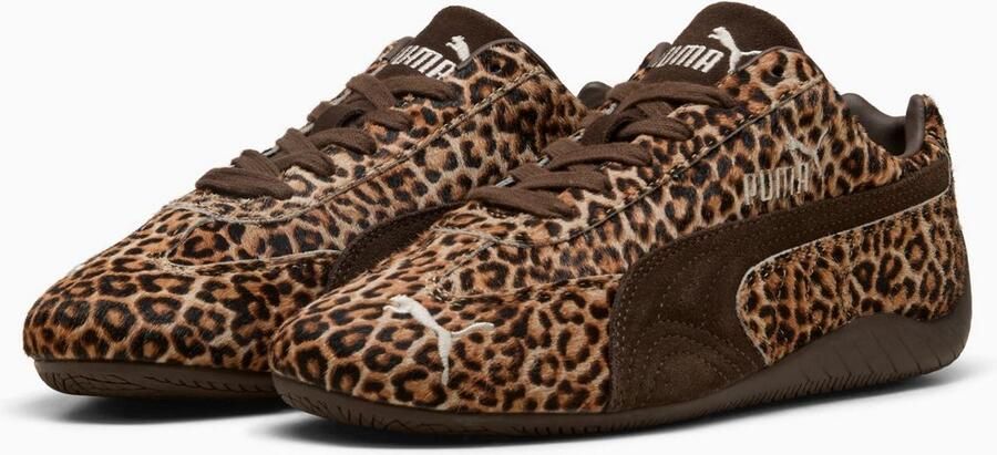 Puma Speedcat Leopard Print Dames Bruin- Dames Bruin