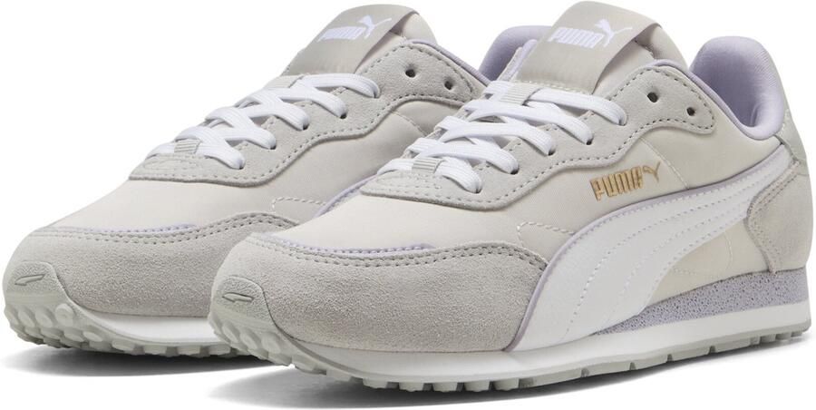 Puma St Miler Rose mesh leren sneakers lichtgrijs lila - Foto 4