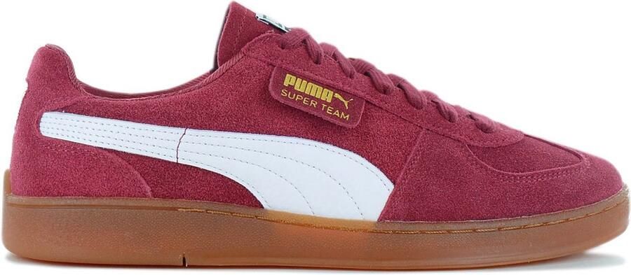 Puma Super Team sneaker van suède met leren details