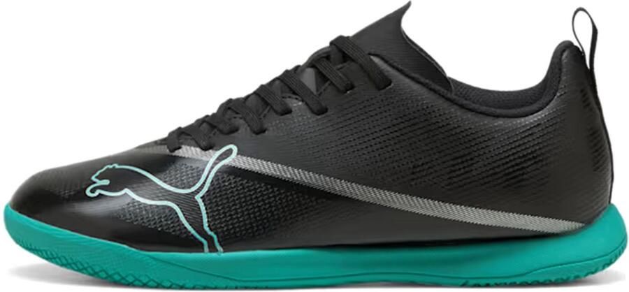 PUMA Teenager ULTRA 7 PLAY IT Unisex Zaalvoetbalschoenen Black Intense Mint