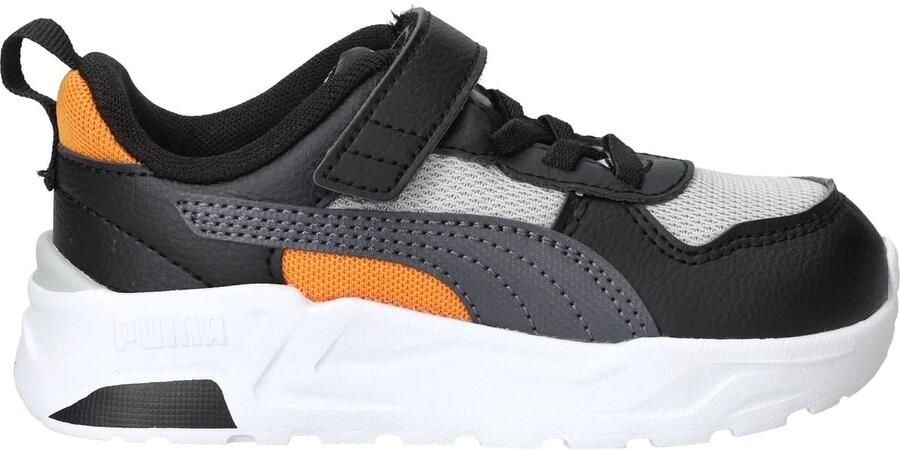 Puma Trinity 4 LT imitatieleren sneakers grijs zwart oranje - Foto 14