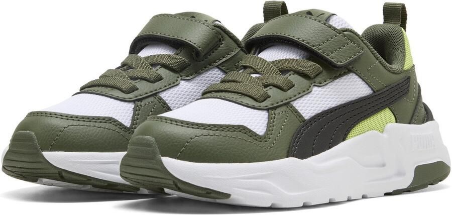 Puma Trinity 3 LT imitatieleren sneakers wit kaki - Foto 6