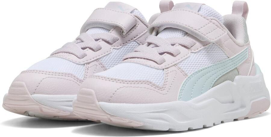 Puma Trinity mesh sneakers lichtroze lichtblauw - Foto 4