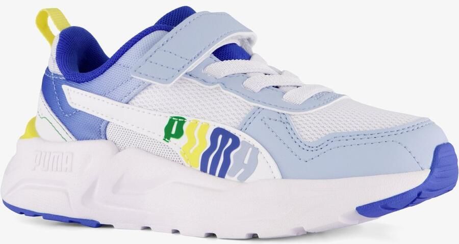 PUMA Trinity 2 LT Come On kinder sneakers wit blauw