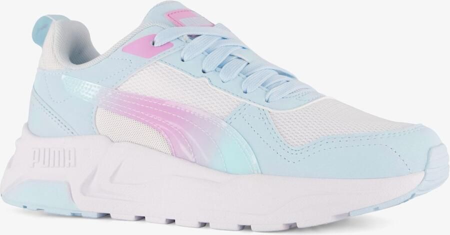 PUMA Trinity 2 LT Faded Glow JR. sneakers blauw Uitneembare zool - Foto 4